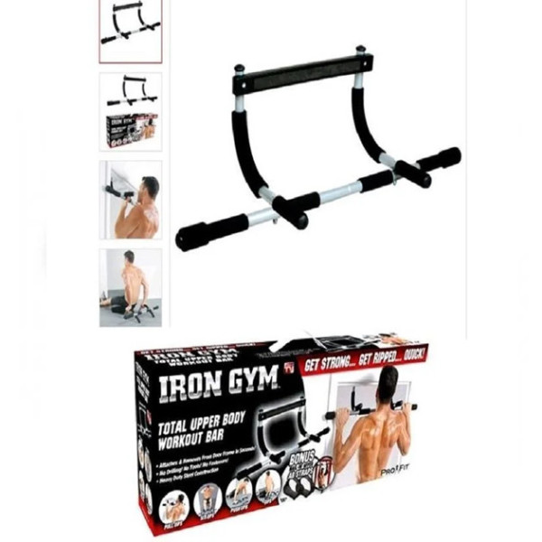 Домашний турник тренажер брусья Турник-тренажер дверной Iron Gym 3в1 Айрон Жим