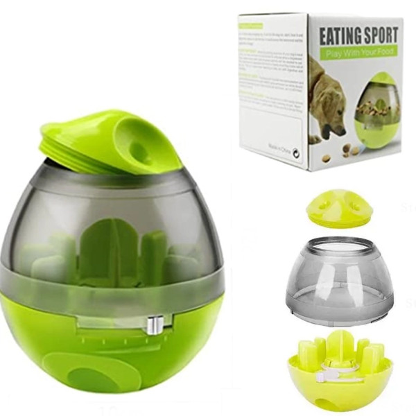 Игрушка кормушка для собак интерактивный диспенсер Eating Sport неваляшка для лакомств и игры с едой Игрушка кормушка для собак интерактивный диспенсер Eating Sport неваляшка для лакомств и игры с едой