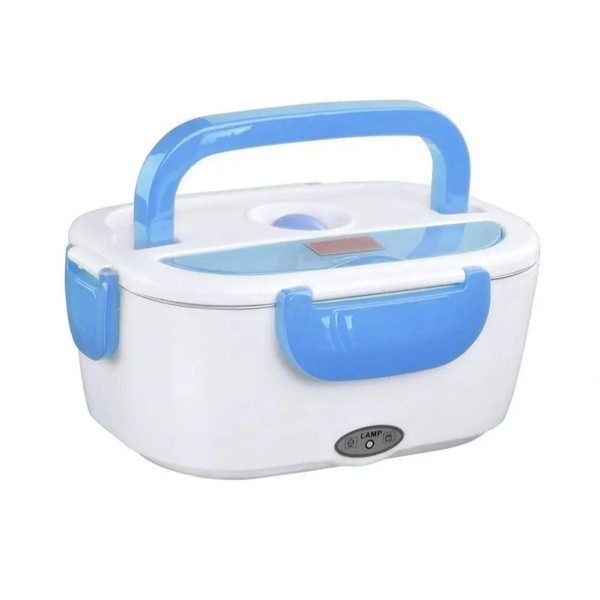 Ланч-бокс с подогревом от сети 220V Голубой Electric lunch box Контейнер для еды судок для обедов