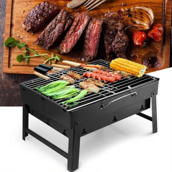 Мангал гриль валіза складана переносна BBQ розбірна портативна з гратами для пікніка 44х30х8см Мангал гриль валіза складана переносна BBQ розбірна портативна з гратами для пікніка 44х30х8см
