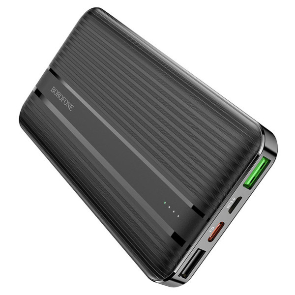 Портативный внешний аккумулятор  BJ9 10000 mAh чорный Power bank зарядное устройство повербанк usb Type-C