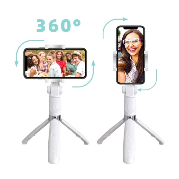 Селфи трипод Bluetooth Selfie Stick L02 Штатив селфи-палка беспроводной монопод для смартфона Белый Селфи трипод Bluetooth Selfie Stick L02 Штатив селфи-палка беспроводной монопод для смартфона Белый