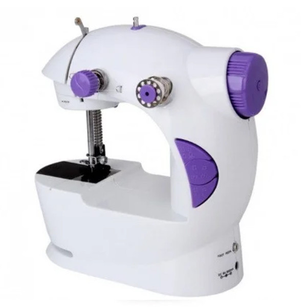 Швейная ручная мини машинка 4 в 1 Mini Sewing Machine SM-202А Домашняя компактная настольная портативная 220V