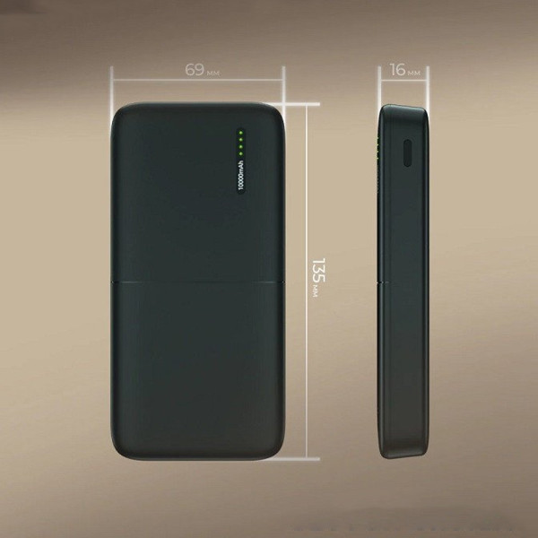 Портативный внешний аккумулятор 10000 mAh Power bank PX166D зарядное устройство повербанк тайп си и юсб
