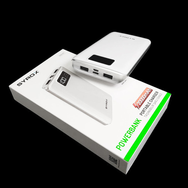 Повербанк 20000 мАч SYRОX PB107 с micro-USB/Type-C внешний аккумулятор для зарядки телефона Повербанк 20000 мАч SYRОX PB107 с micro-USB/Type-C внешний аккумулятор для зарядки телефона