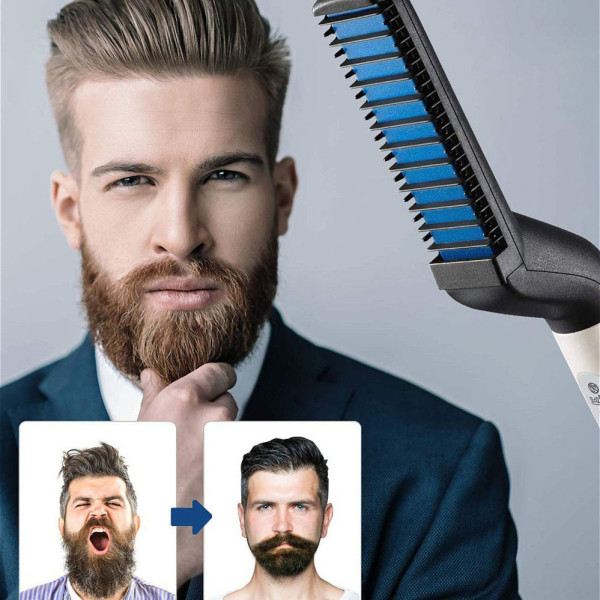 Расческа выравниватель электрическая Modelling Comb For Beaut выпрямитель для бороды и укладки волос Расческа выравниватель электрическая Modelling Comb For Beaut выпрямитель для бороды и укладки волос