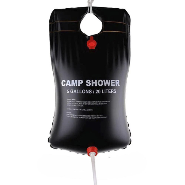 Переносной походный мобильный душ портативный для дачи и кемпинга Camp Shower на 20 литров черный Переносной походный мобильный душ портативный для дачи и кемпинга Camp Shower на 20 литров черный