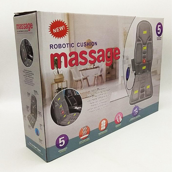 Автомобільна масажна накидка на сидіння з підігрівом і пультом ROBOTIC MASSAGE масажний матрац килимок Автомобільна масажна накидка на сидіння з підігрівом і пультом ROBOTIC MASSAGE масажний матрац килимок