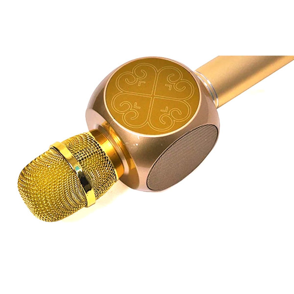 Караоке микрофон детский портативный беспроводной Bluetooth USB Золотой Gold Игрушка микрофоны для детей YS-63 Караоке микрофон детский портативный беспроводной Bluetooth USB Золотой Gold Игрушка микрофоны для детей YS-63