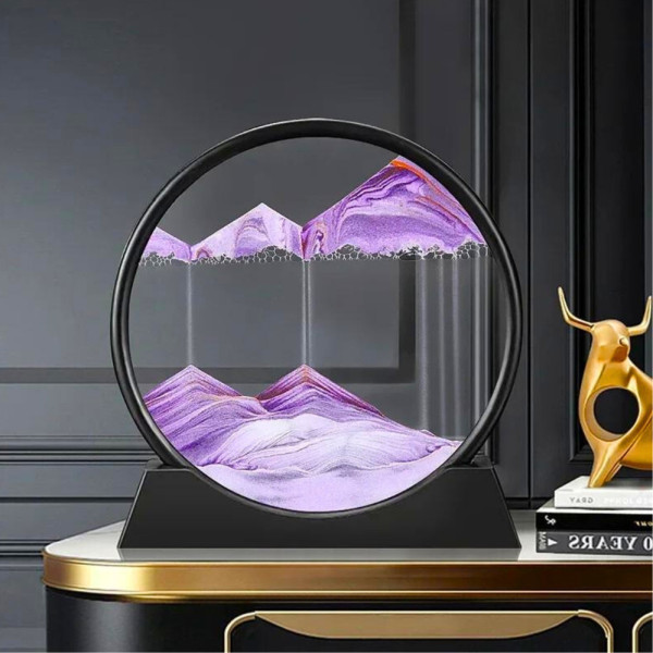 Настольная 3D картина движущийся песок Moving Sandscapes Рамка с песком на подставке песочные часы