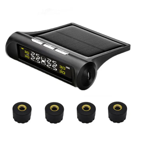 Система контролю тиску в шинах TPMS бездротова із сонячною панеллю зовнішні датчики Система контролю тиску в шинах TPMS бездротова із сонячною панеллю зовнішні датчики