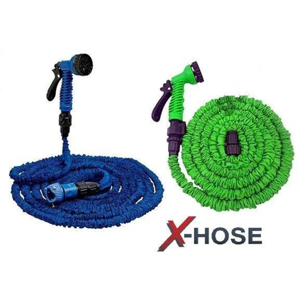 Садовый шланг для полива Xhose 45 м с распылителем X-Hose Поливочные растягивающиеся шланги Хосе 3/4
