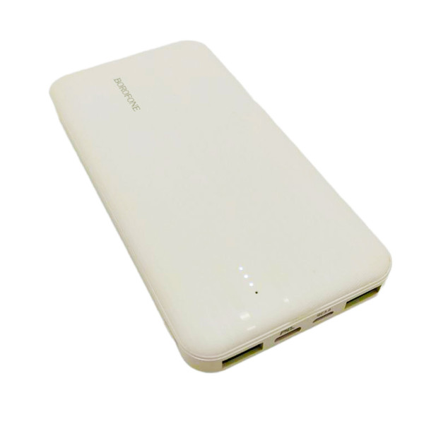 Портативный внешний аккумулятор BJ9 10000 mAh белый Power bank зарядное устройство повербанк usb Type-C