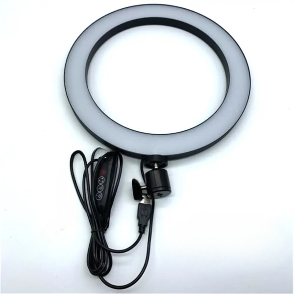 Светодиодная кольцевая LED лампа на штативе 2м Селфи кольцо 26 см Ring Набор для блогера фото визажиста штатив