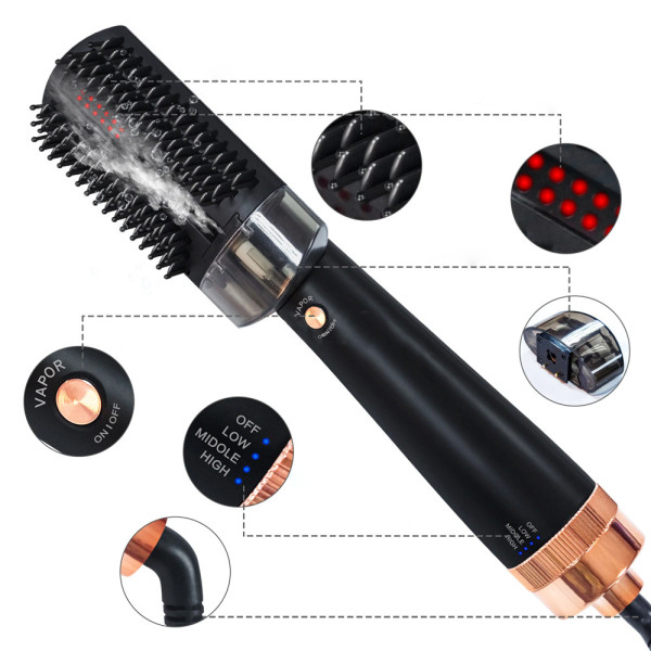 Расческа фен Hair Steam Brush 3в1 Электрическая щетка для укладки и выпрямления утюжок плойка стайлер