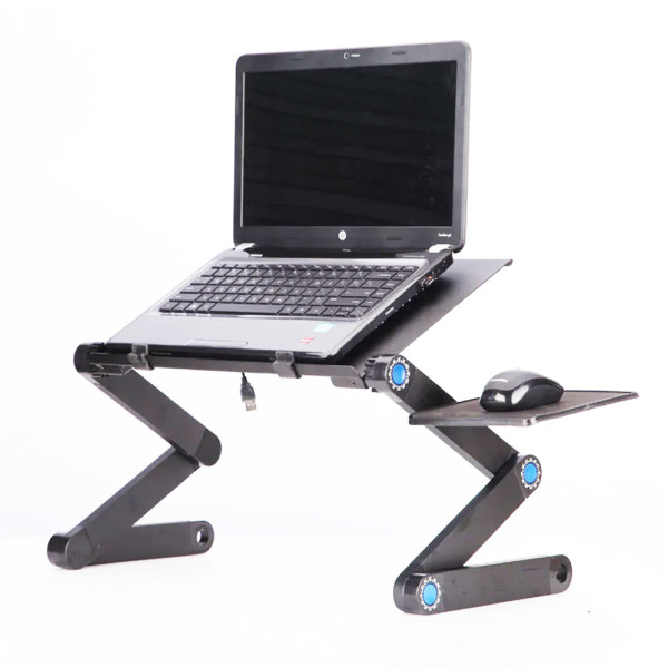 Столик трансформер для ноутбука складной металлический набор с GPS трекером LAPTOP TABLE Т9 охлаждающий Столик трансформер для ноутбука складной металлический набор с GPS трекером LAPTOP TABLE Т9 охлаждающий