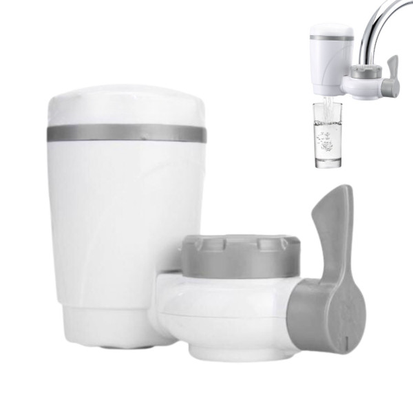 Проточный фильтр для воды очищающий с активированным углем Water Purifier насадка фильтр на кран Проточный фильтр для воды очищающий с активированным углем Water Purifier насадка фильтр на кран