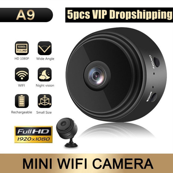 Камера мини IP Видеонаблюдение Wi-Fi FullHD 1080 Action Camera A9 беспроводная с датчиком движения Камера мини IP Видеонаблюдение Wi-Fi FullHD 1080 Action Camera A9 беспроводная с датчиком движения