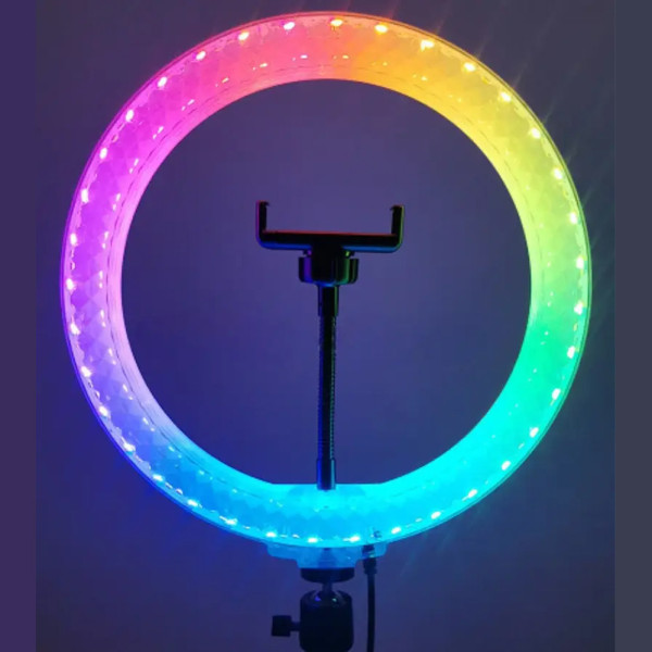Набор блогера 5в1 Кольцевая двухсторонняя RGB лампа 3D 36см Штатив 2м Селфи палка Петличный микрофон мини камера Набор блогера 5в1 Кольцевая двухсторонняя RGB лампа 3D 36см Штатив 2м Селфи палка Петличный микрофон мини камера