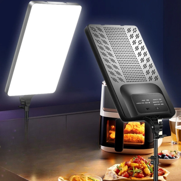 Светодиодная прямоугольная LED лампа 40х28cм RL-19 с пультом и штативом 2м студийный свет для фото видеосъемки