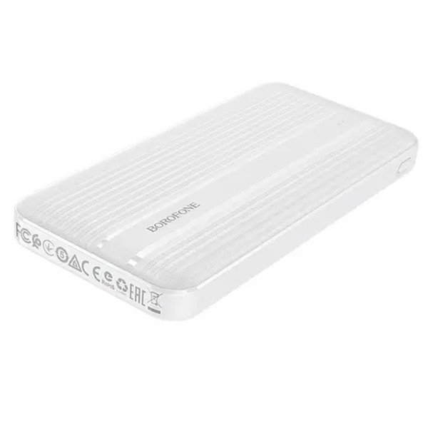 Портативный внешний аккумулятор BJ9 10000 mAh белый Power bank зарядное устройство повербанк usb Type-C